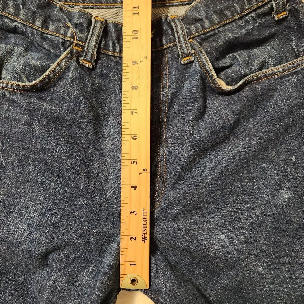 Vintage 70s Levi's 563 Orange Tab Flare Leg Talon Brass Zipper Jeans Size 29x31